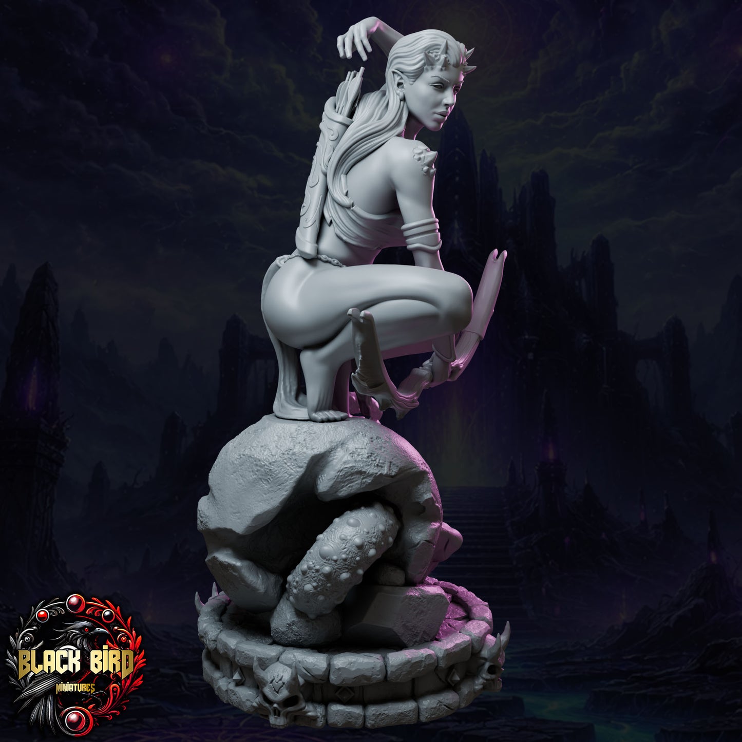 Ossyra – Queens of Chaos – Figurka 32mm / 75mm – Black Bird Miniatures