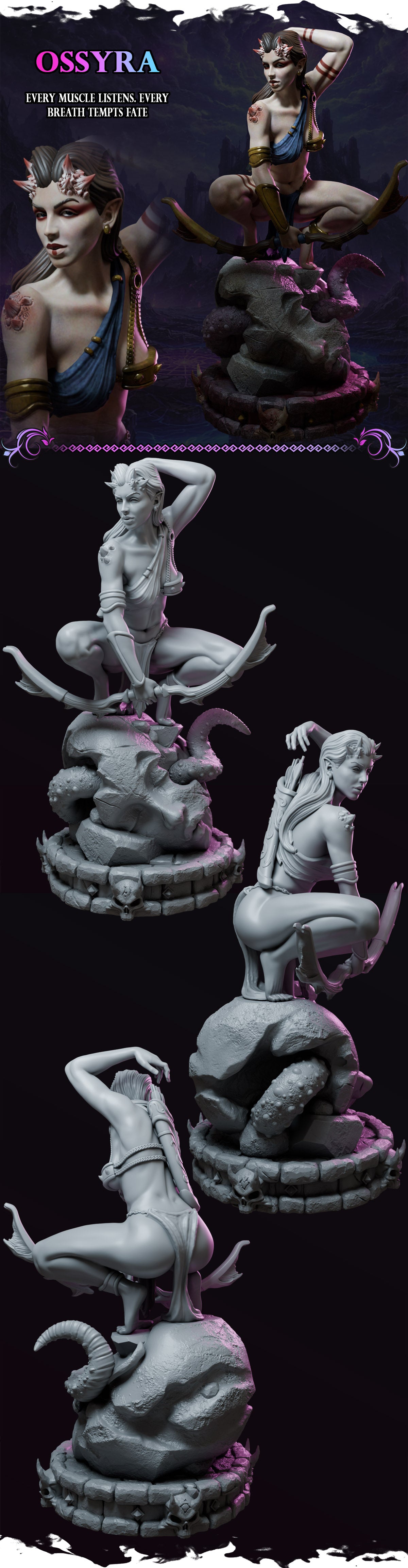 Ossyra – Queens of Chaos – Figurka 32mm / 75mm – Black Bird Miniatures