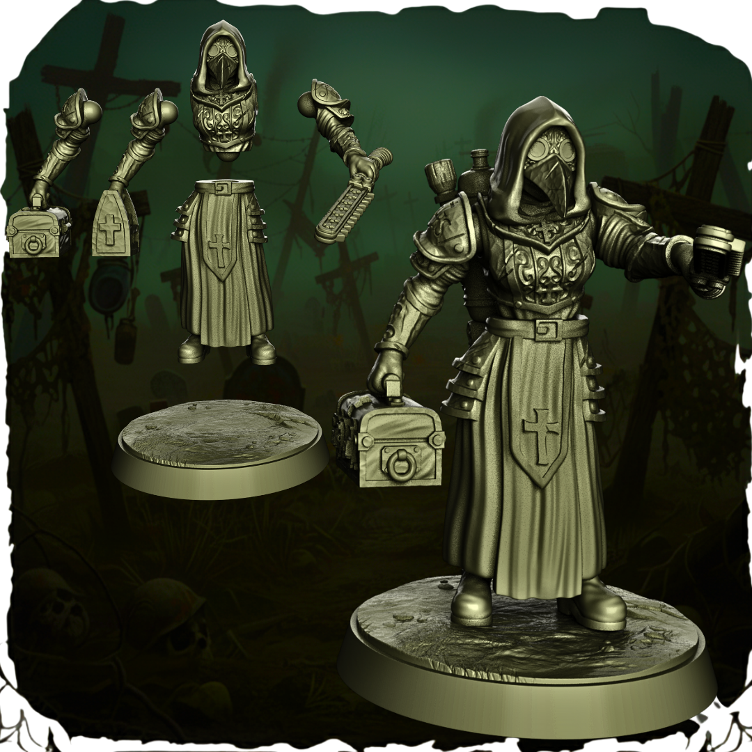 Medyk Polowy Papal State – Trench Crusade – figurka 32mm