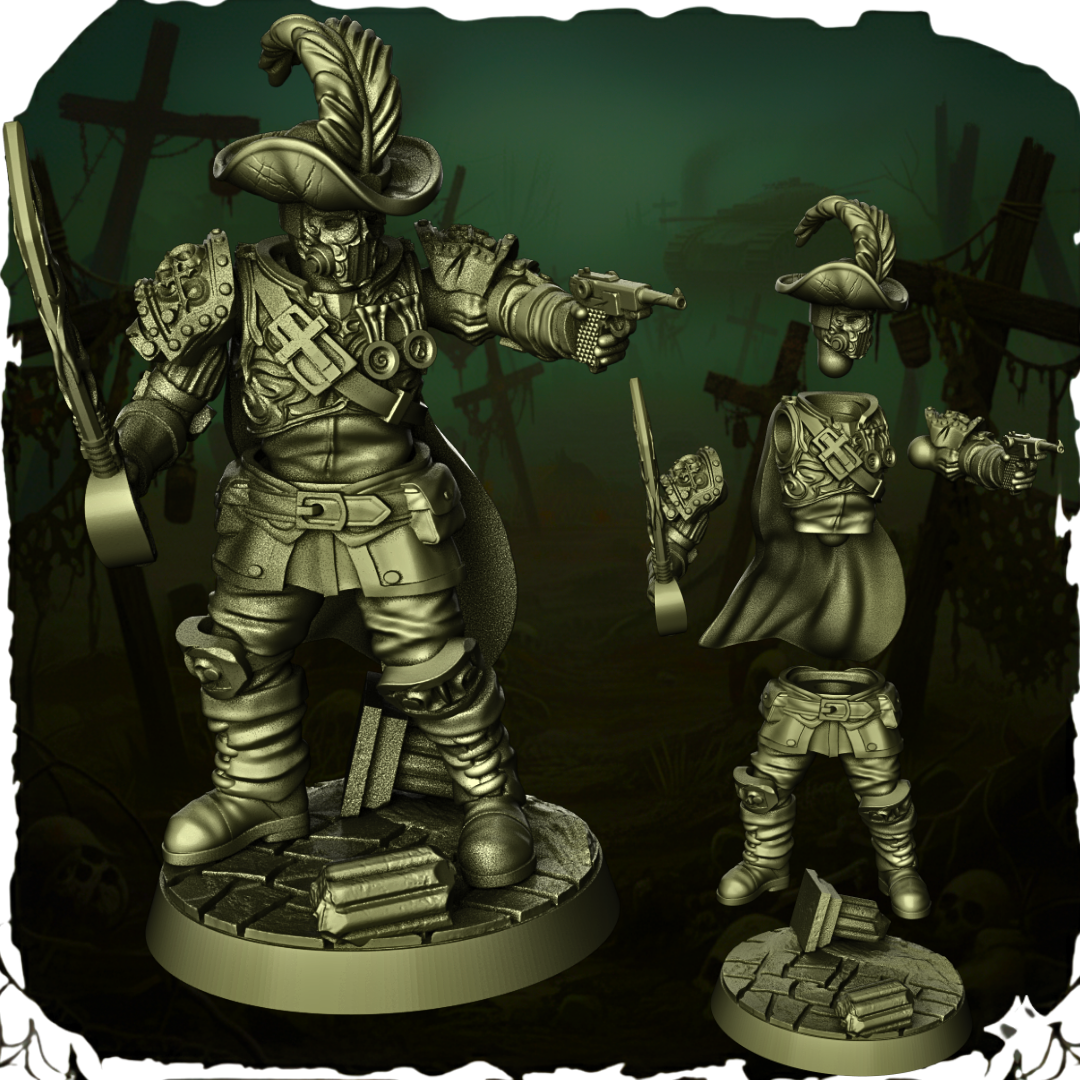 Papal State – Officer – Trench Crusade – figurka 32mm