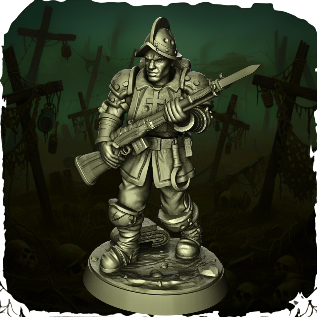 Papal State Trench Crusade figurki 32mm zestaw 20 modeli