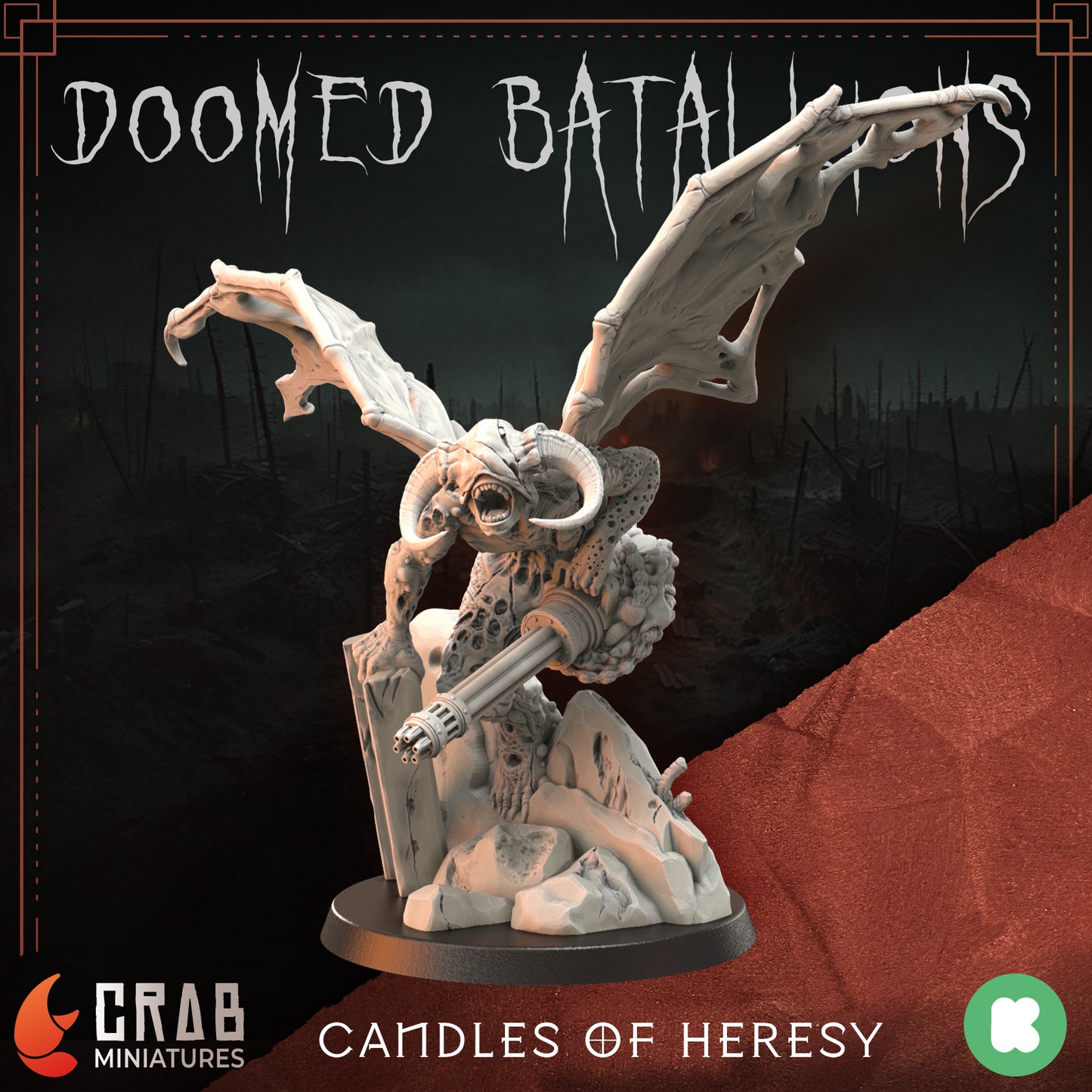 Candles of Heresy zestaw grimdarkowych figurek 32 mm Trench Crusade