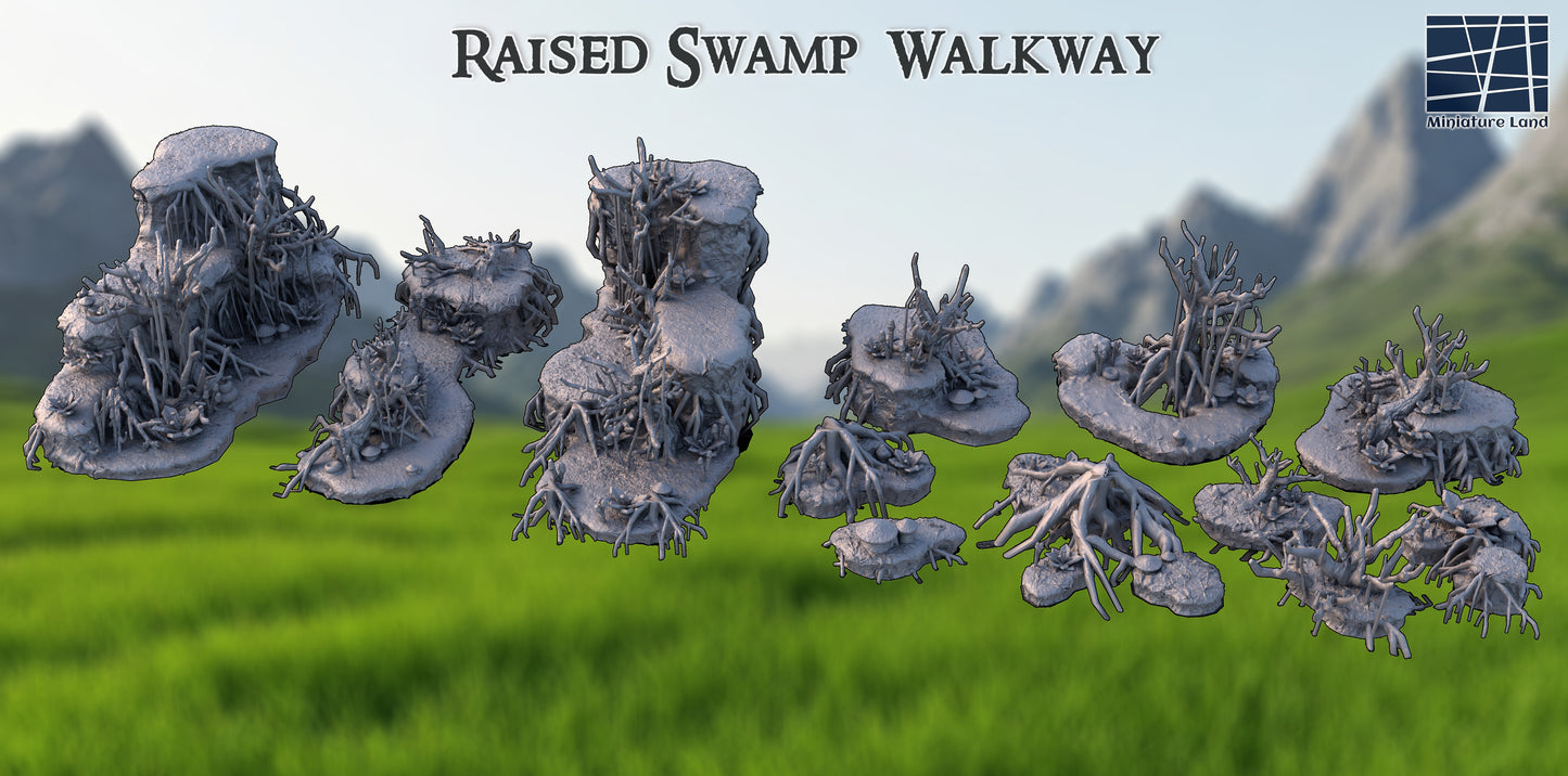 Raised Swamp Walkway – teren do gier bitewnych | MiniatureLand | skala 28 mm / 20 mm
