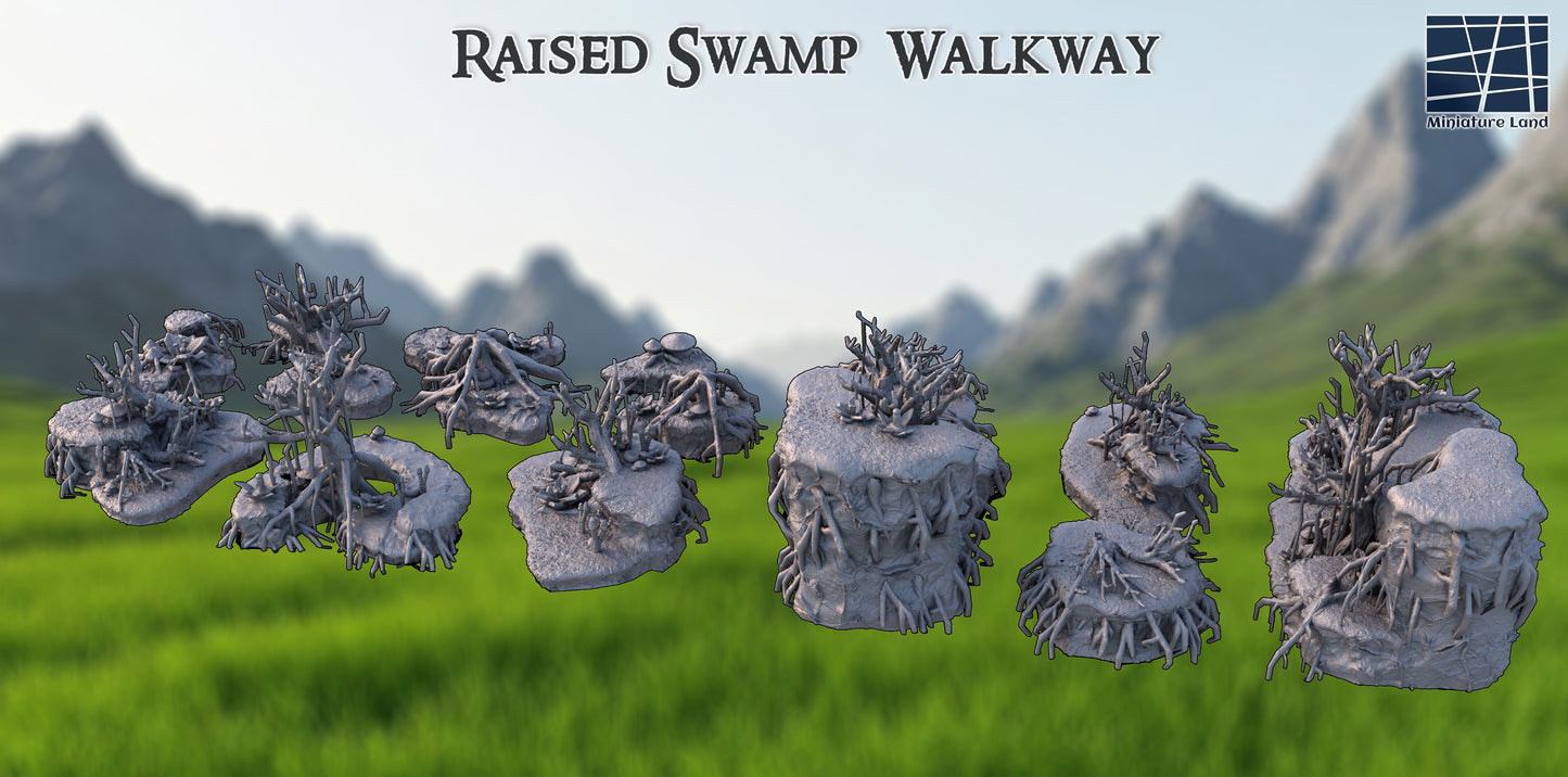 Raised Swamp Walkway – teren do gier bitewnych | MiniatureLand | skala 28 mm / 20 mm
