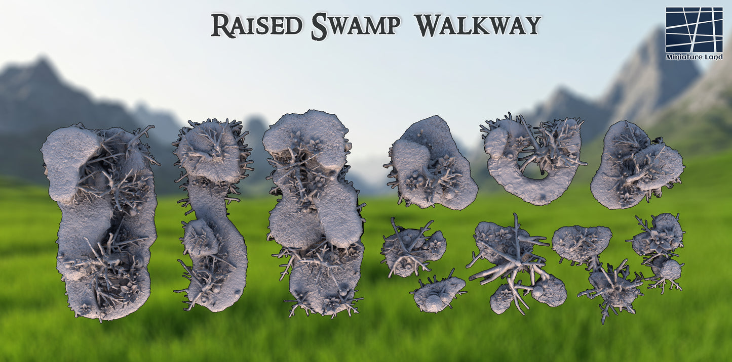 Raised Swamp Walkway – teren do gier bitewnych | MiniatureLand | skala 28 mm / 20 mm