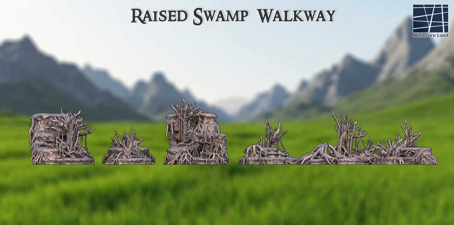Raised Swamp Walkway – teren do gier bitewnych | MiniatureLand | skala 28 mm / 20 mm