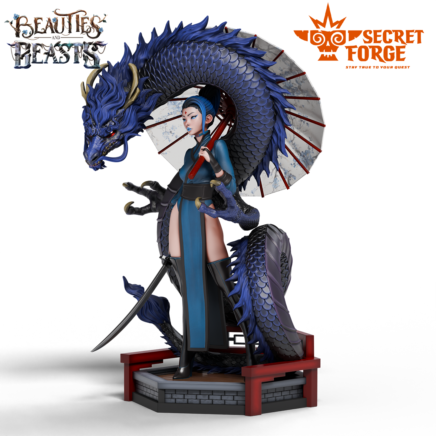 Figurka Luna – Opiekunka smoków – Secret Forge | miniatura kolekcjonerska 75mm / 112mm