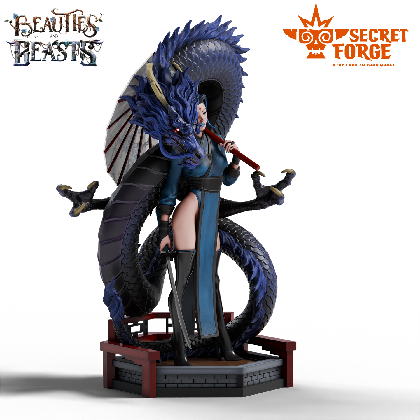 Figurka Luna – Opiekunka smoków – Secret Forge | miniatura kolekcjonerska 75mm / 112mm