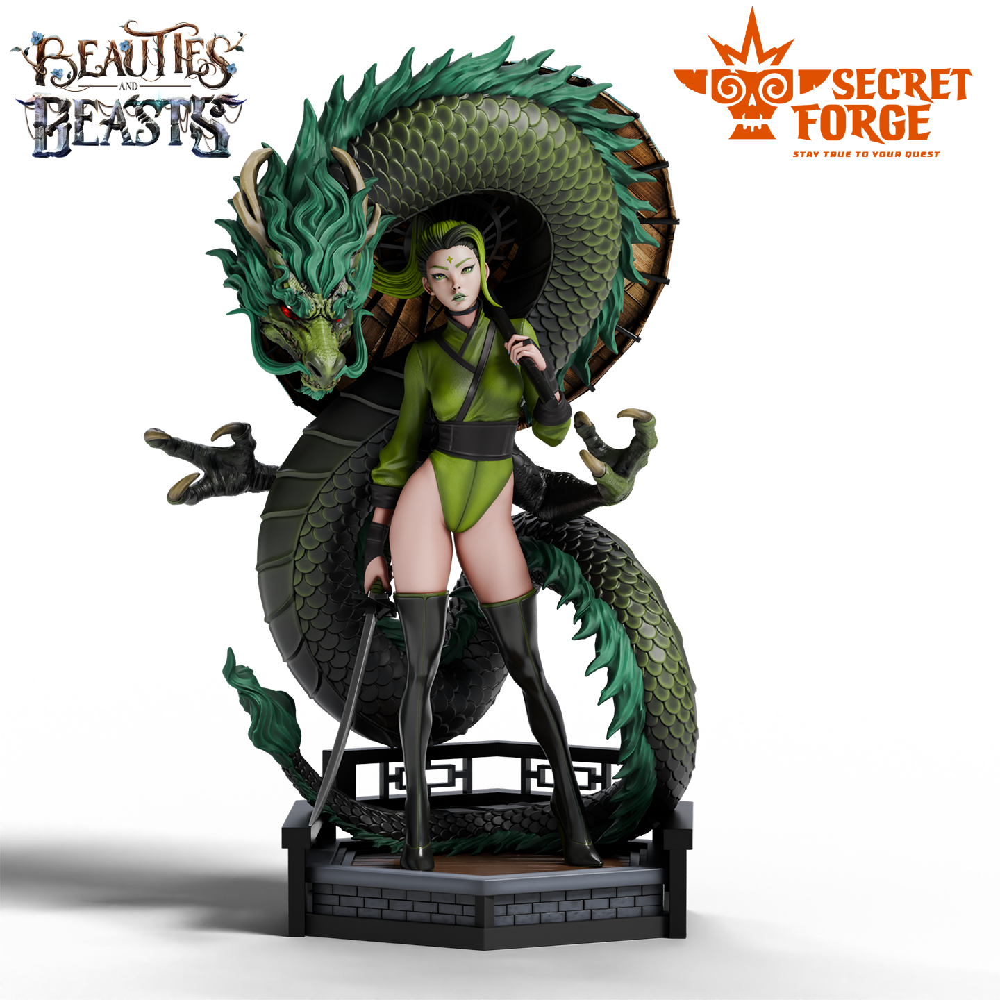 Figurka Luna – Strażniczka smoka – Secret Forge | miniatura kolekcjonerska 75mm / 112mm