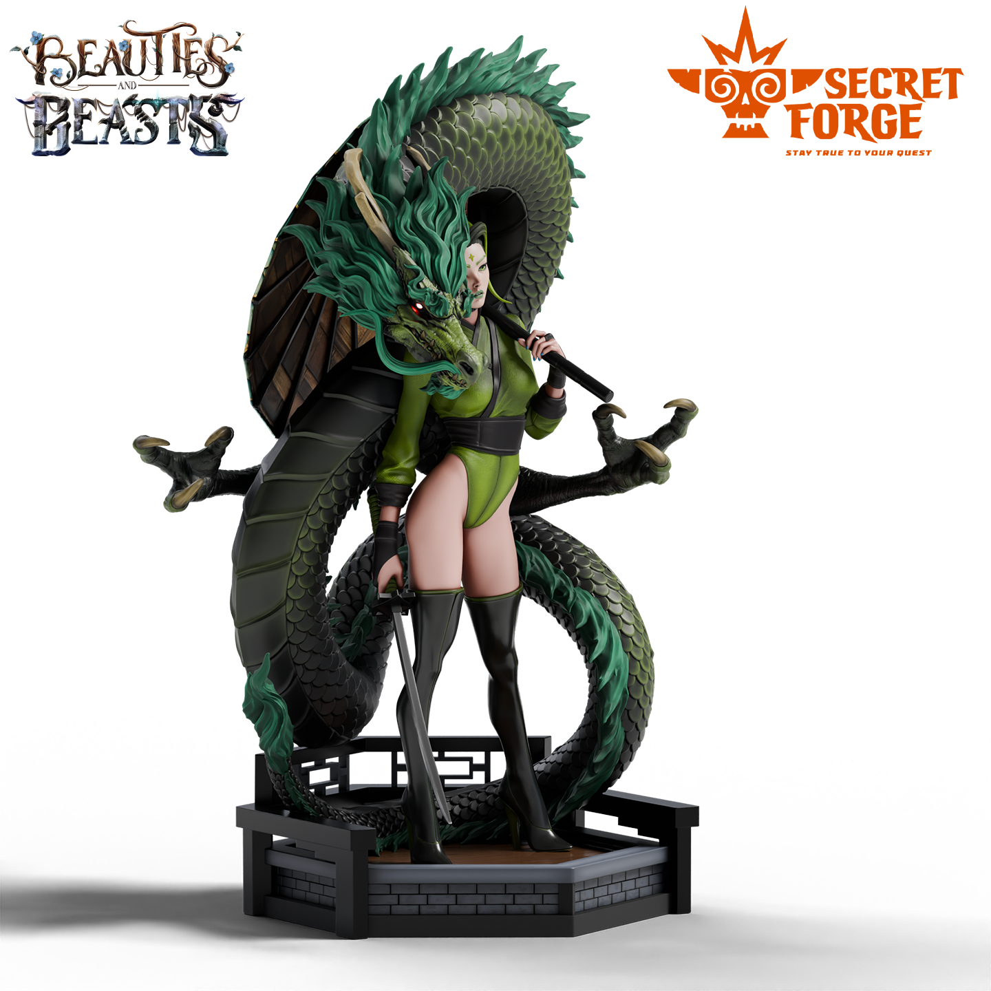 Figurka Luna – Strażniczka smoka – Secret Forge | miniatura kolekcjonerska 75mm / 112mm