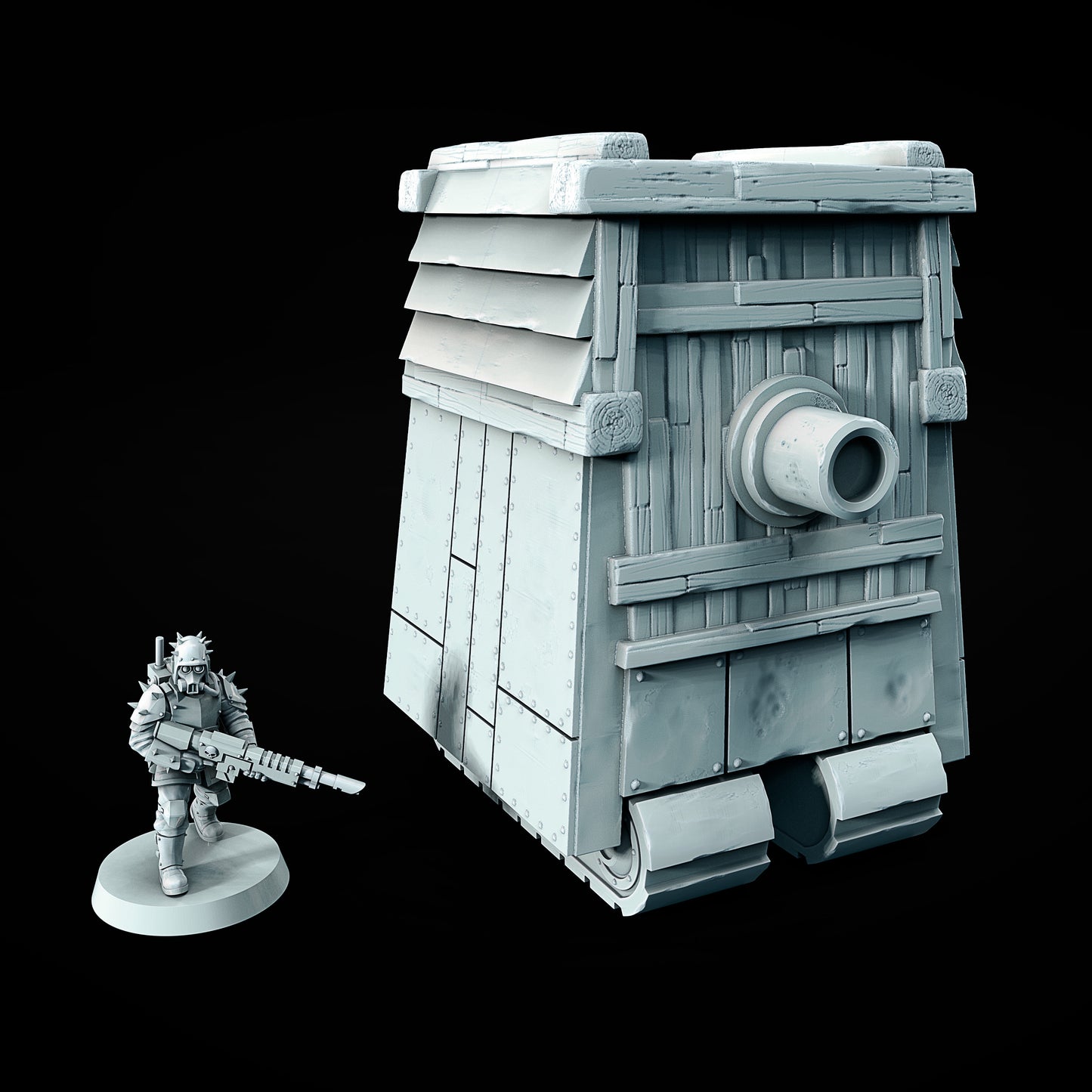 Czołg Sułtanatu – grimdark model 3D do Trench Crusade, autor Juan Manuel Vargas Villate