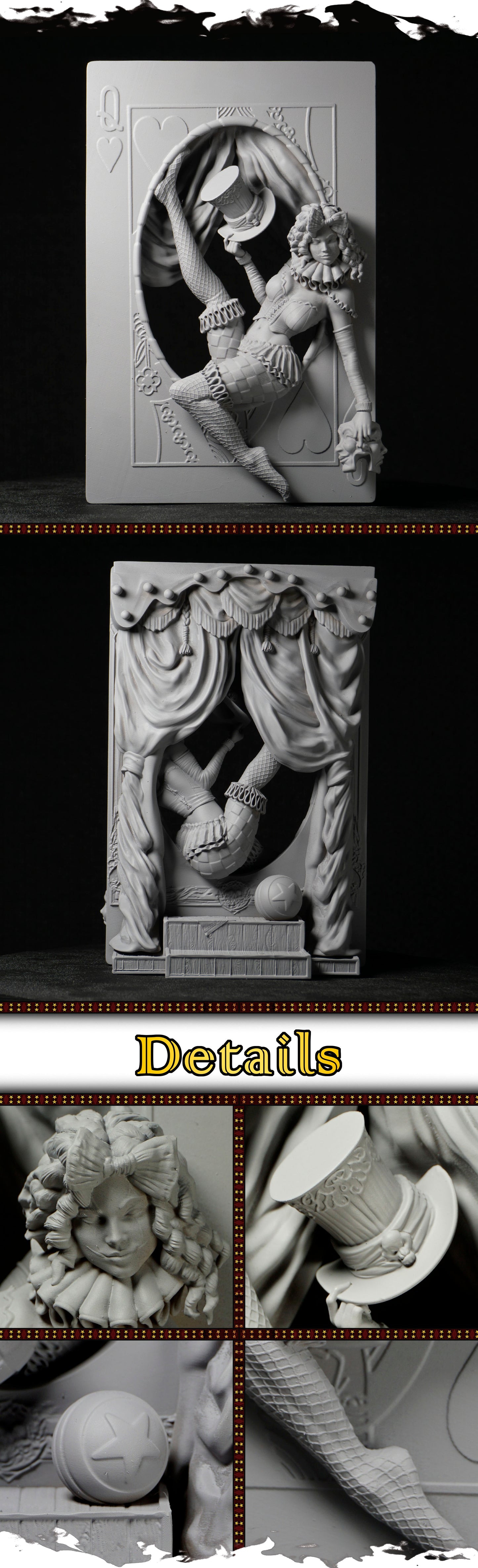 Sabrina – pomalowany model w stylu mrocznego cyrku, Black Bird Miniatures