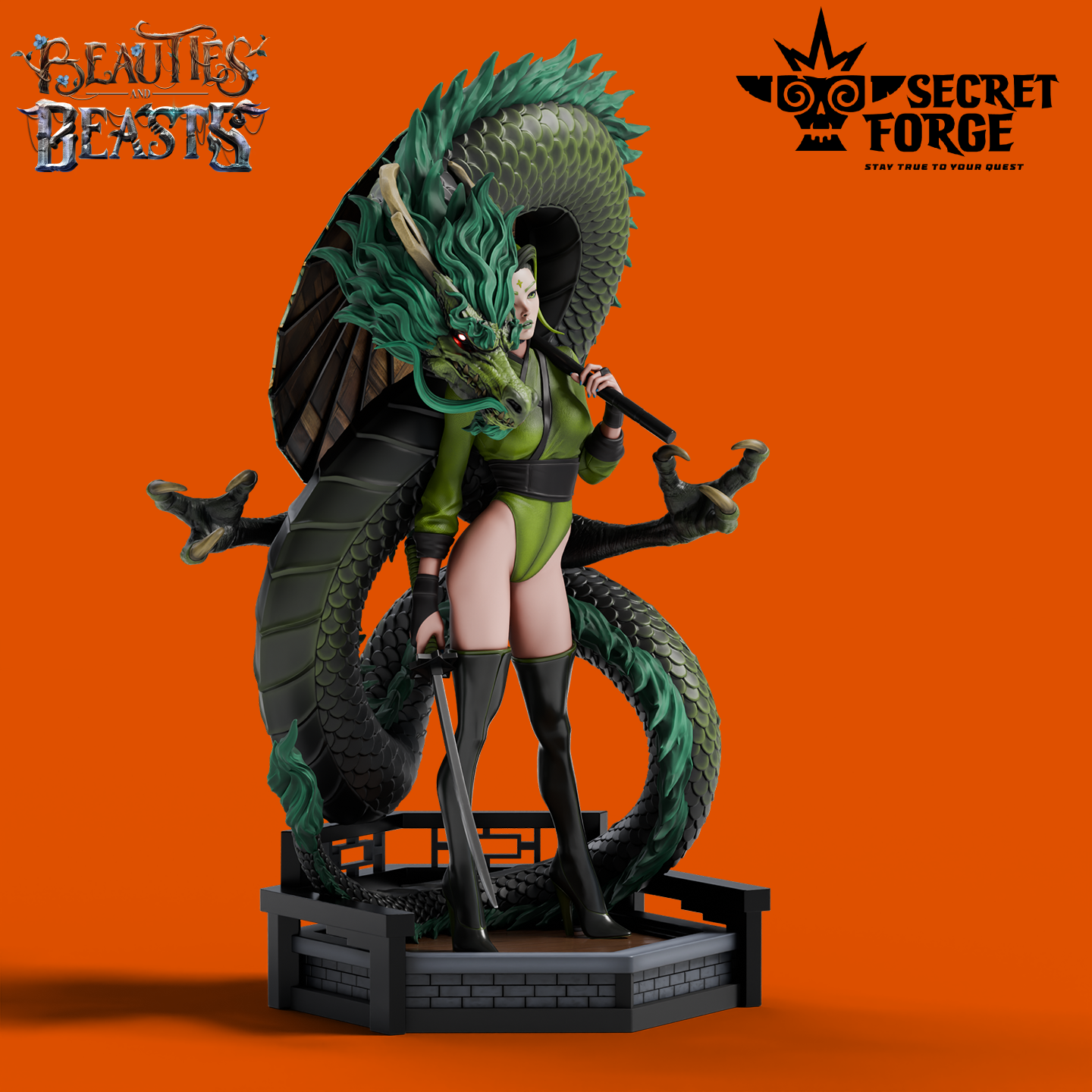 Figurka Luna – Strażniczka smoka – Secret Forge | miniatura kolekcjonerska 75mm / 112mm