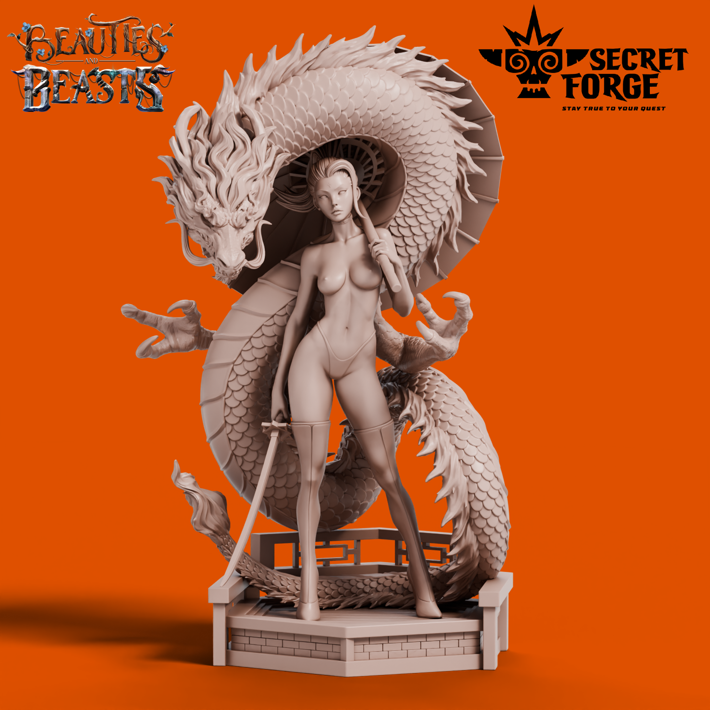 Figurka Luna – Opiekunka smoków – Secret Forge | miniatura kolekcjonerska 75mm / 112mm