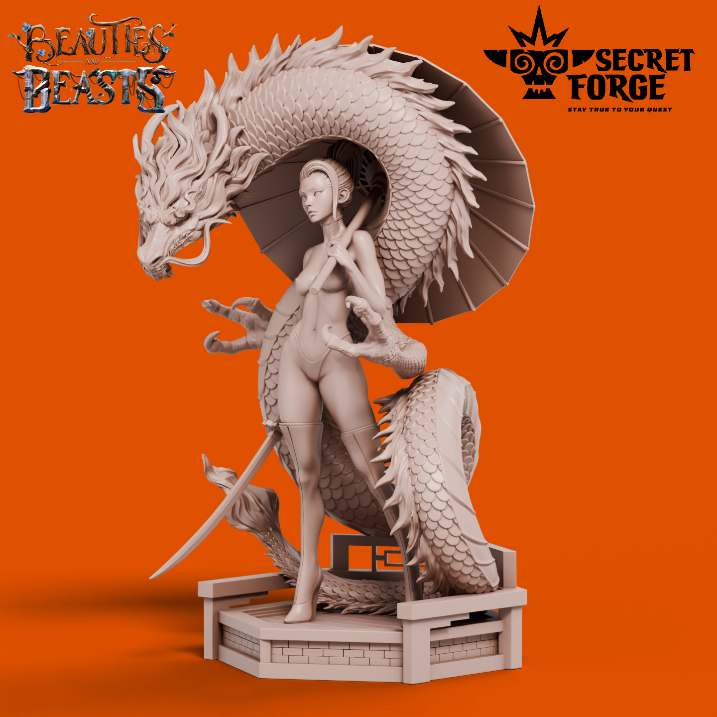 Figurka Luna – Opiekunka smoków – Secret Forge | miniatura kolekcjonerska 75mm / 112mm