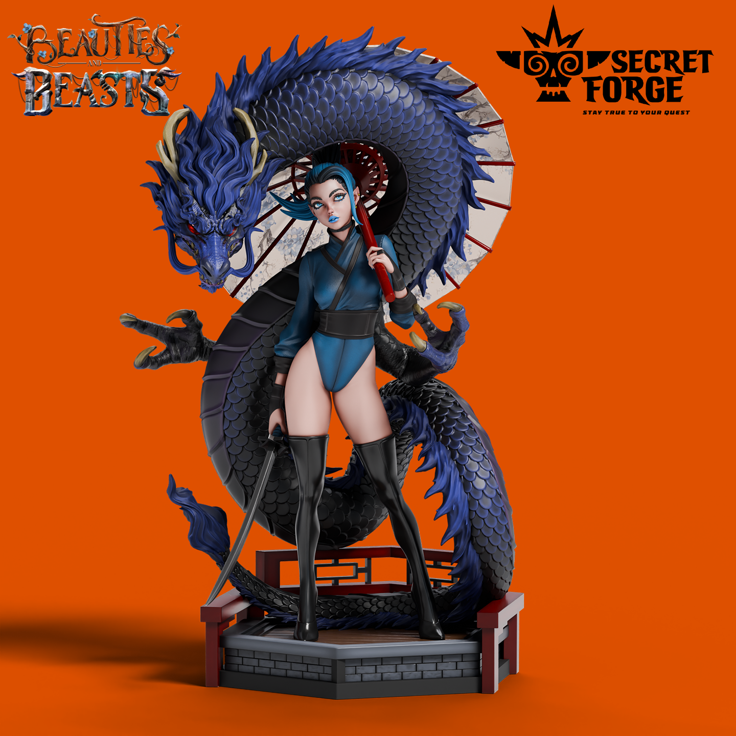 Figurka Luna – Strażniczka smoka – Secret Forge | miniatura kolekcjonerska 75mm / 112mm