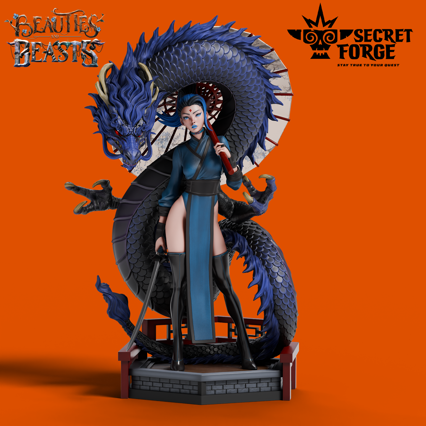 Figurka Luna – Opiekunka smoków – Secret Forge | miniatura kolekcjonerska 75mm / 112mm