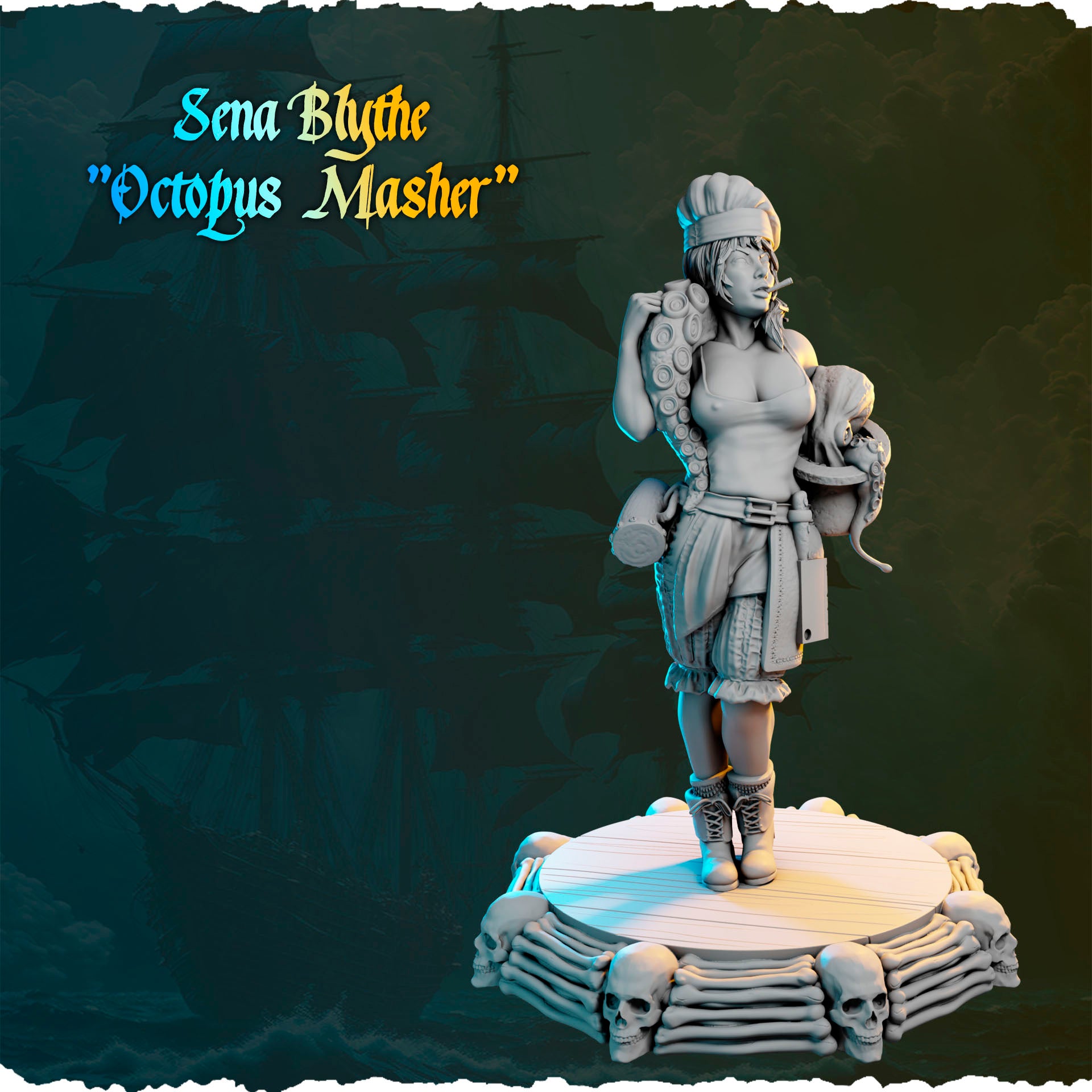 Figurki pirackie 32 mm i 75 mm z kolekcji Ladies of the Sea Pirates