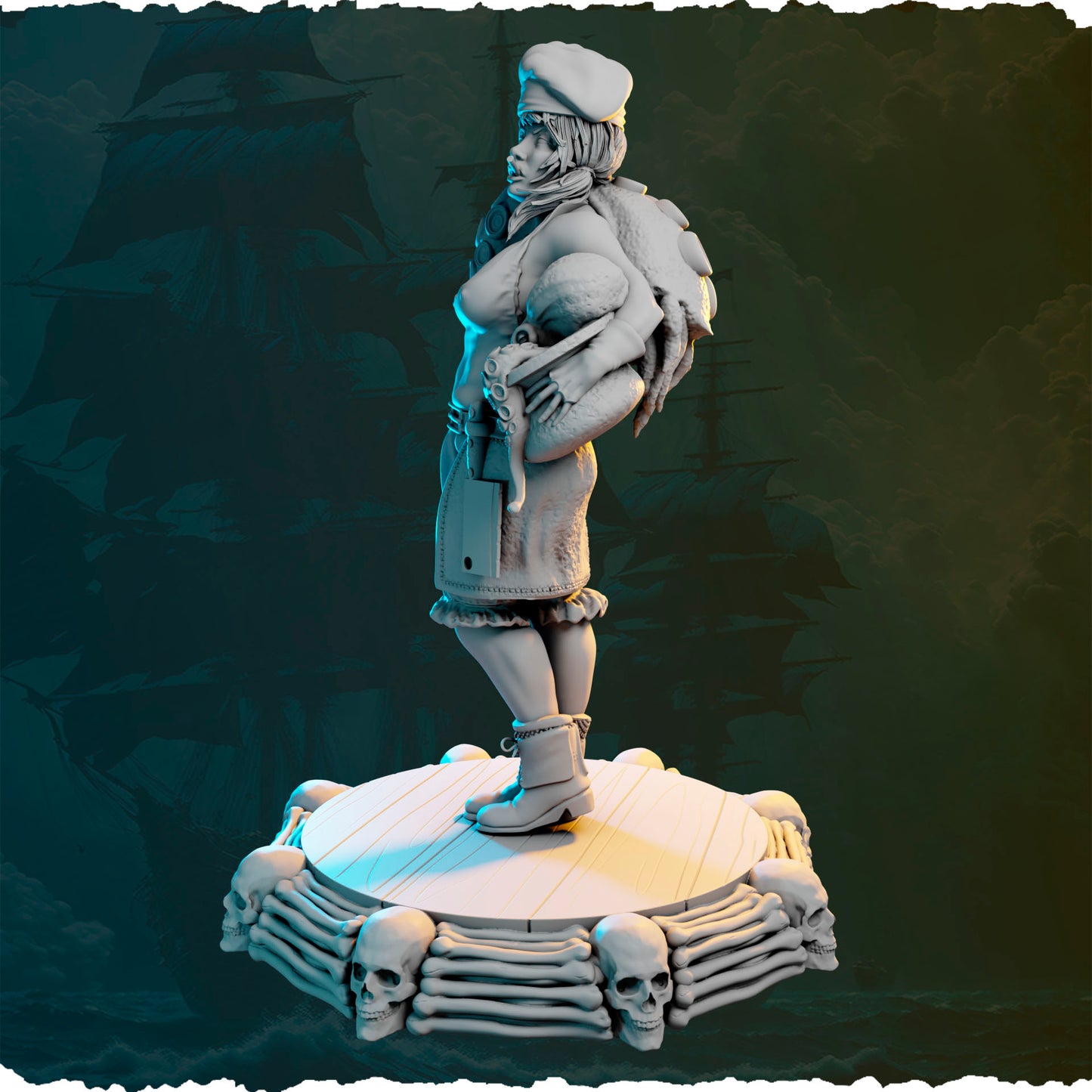 Figurki pirackie 32 mm i 75 mm z kolekcji Ladies of the Sea Pirates