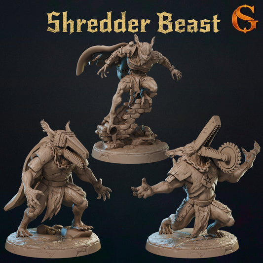 Shredder Beast - Zmutowane Ogary 48mm (3 Pozy) - SolGood Creations | Licencjonowany Dystrybutor