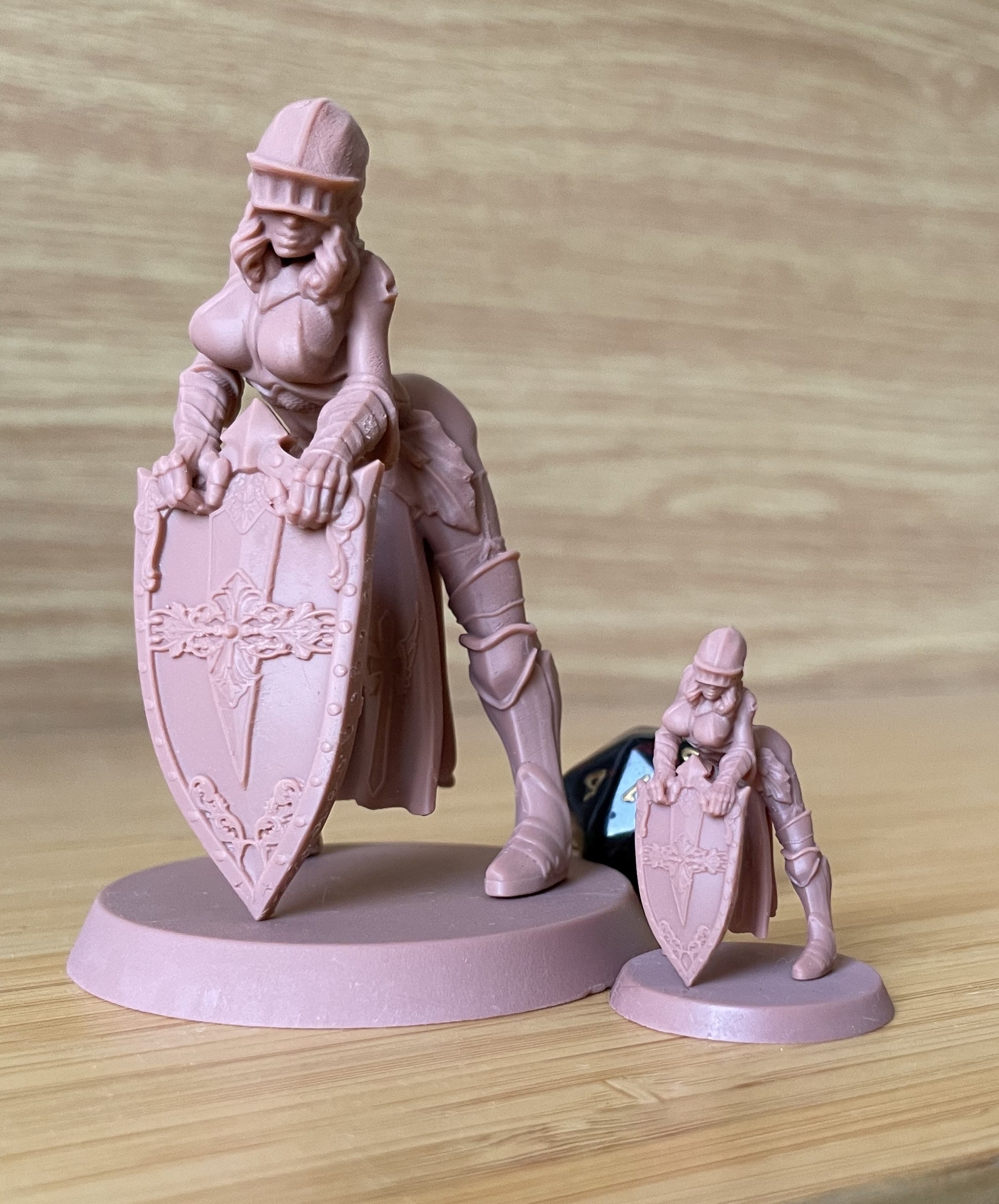 Sindra painted female fighter miniature 75mm by Black Bird Miniatures