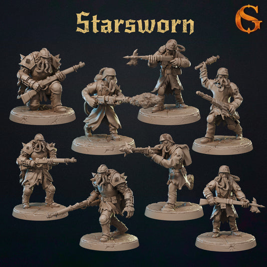 Starsworn - Oddział Piechoty (8 Póz) - SolGood Creations | Licencjonowany Dystrybutor - Druk 16K ABS-Like