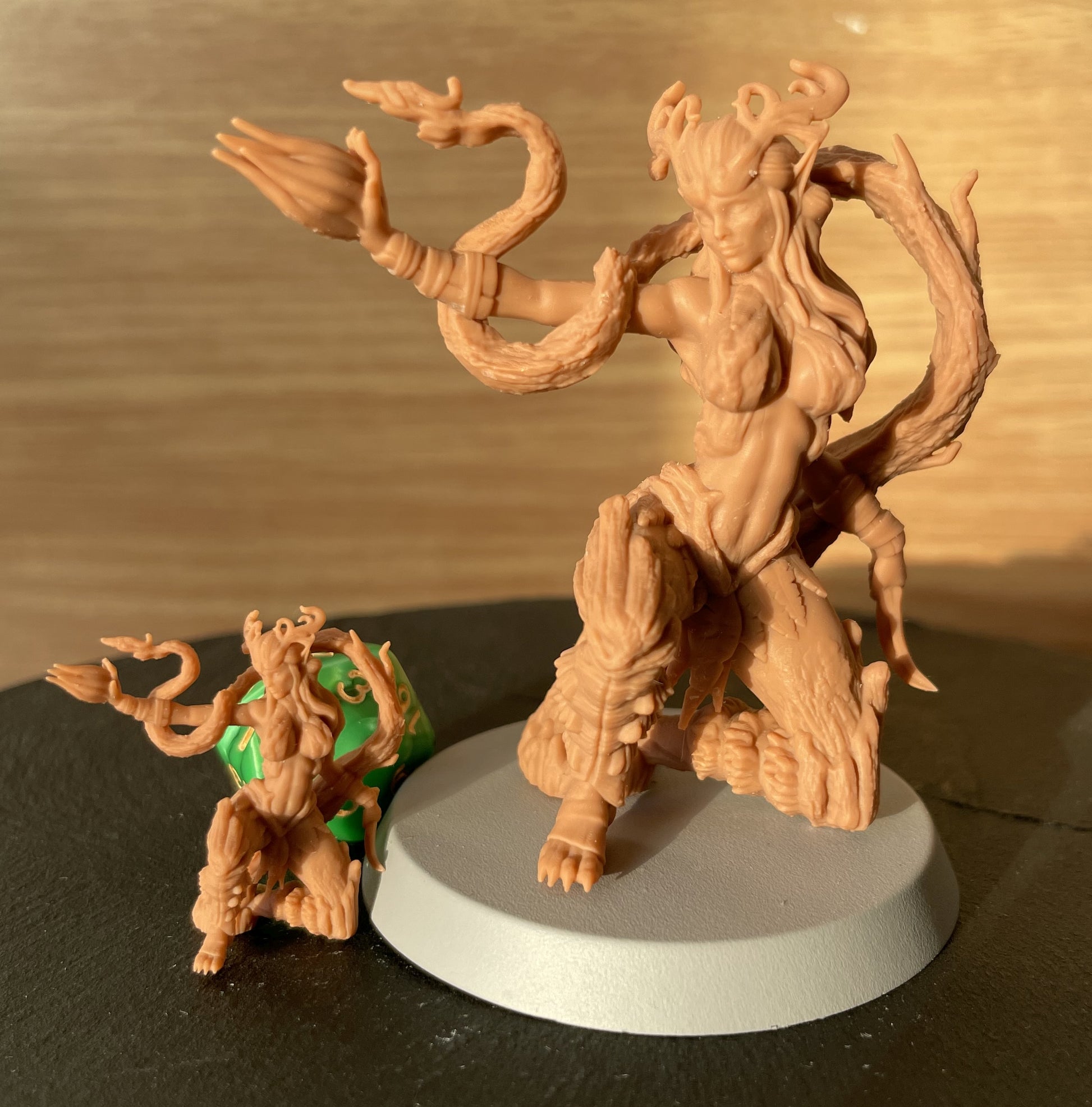 Sylwen painted fantasy druid miniature 75mm by Black Bird Miniatures