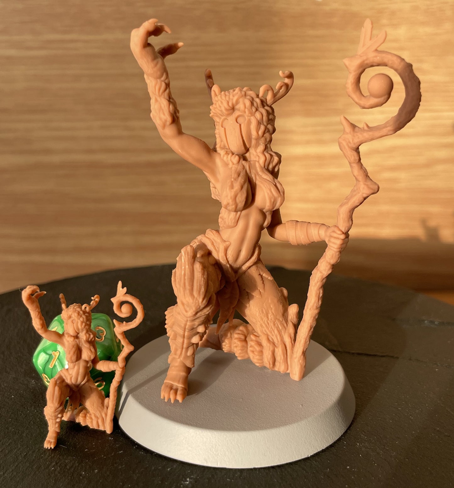 Sylwen painted fantasy druid miniature 75mm by Black Bird Miniatures