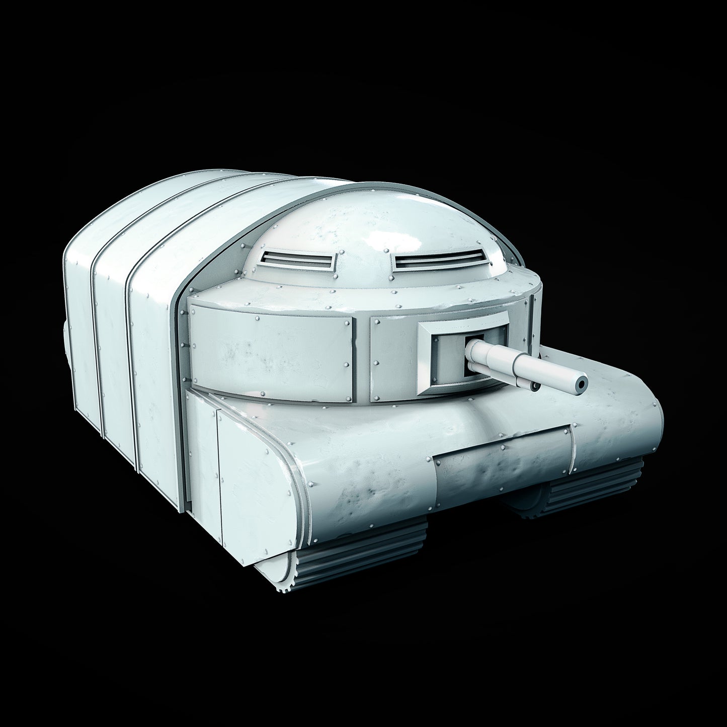 Czołg Kościelny V1A – grimdark model 3D do Trench Crusade, autor Juan Manuel Vargas Villate