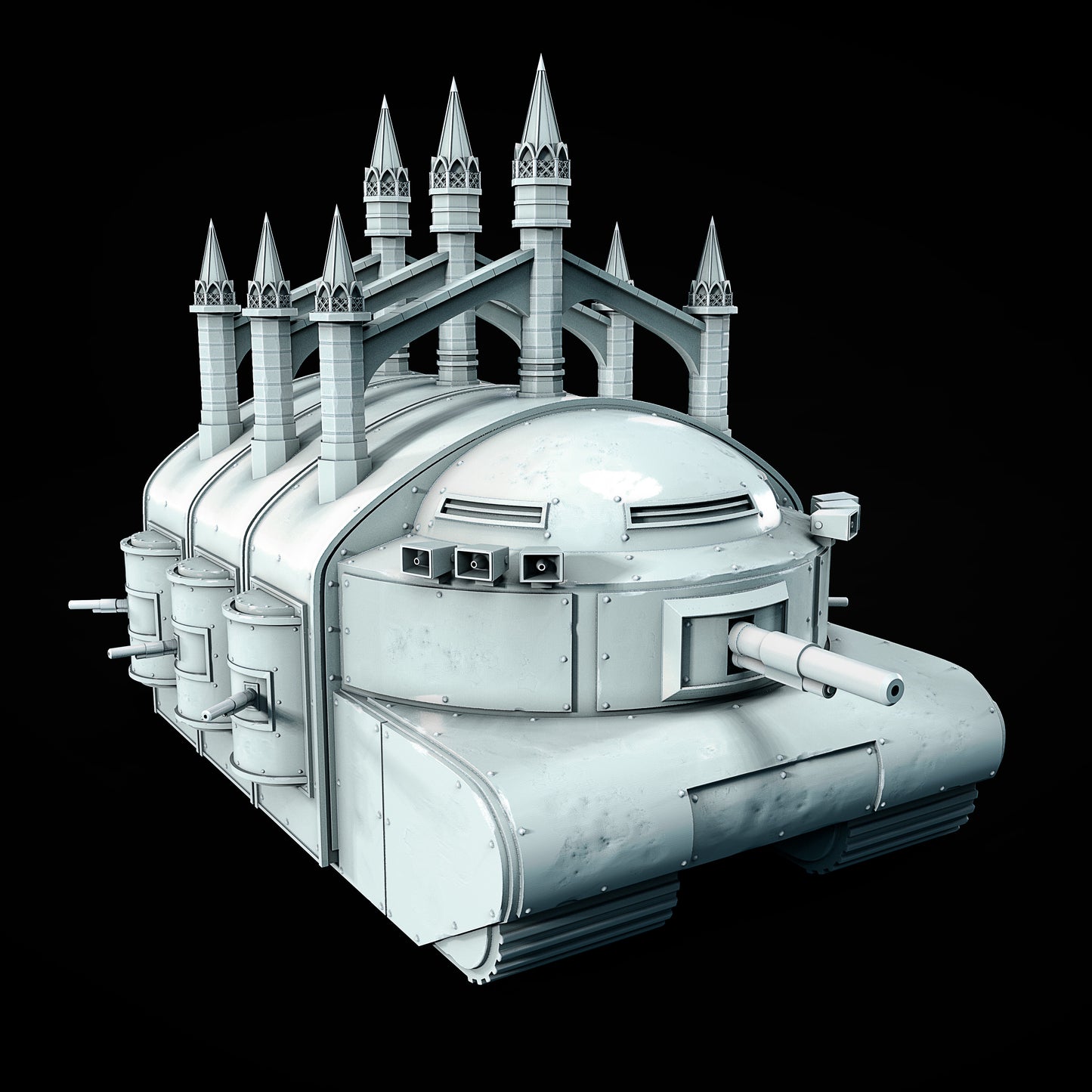 Czołg Kościelny V1B – Grimdark Model 3D do Trench Crusade | Juan Manuel Vargas Villate
