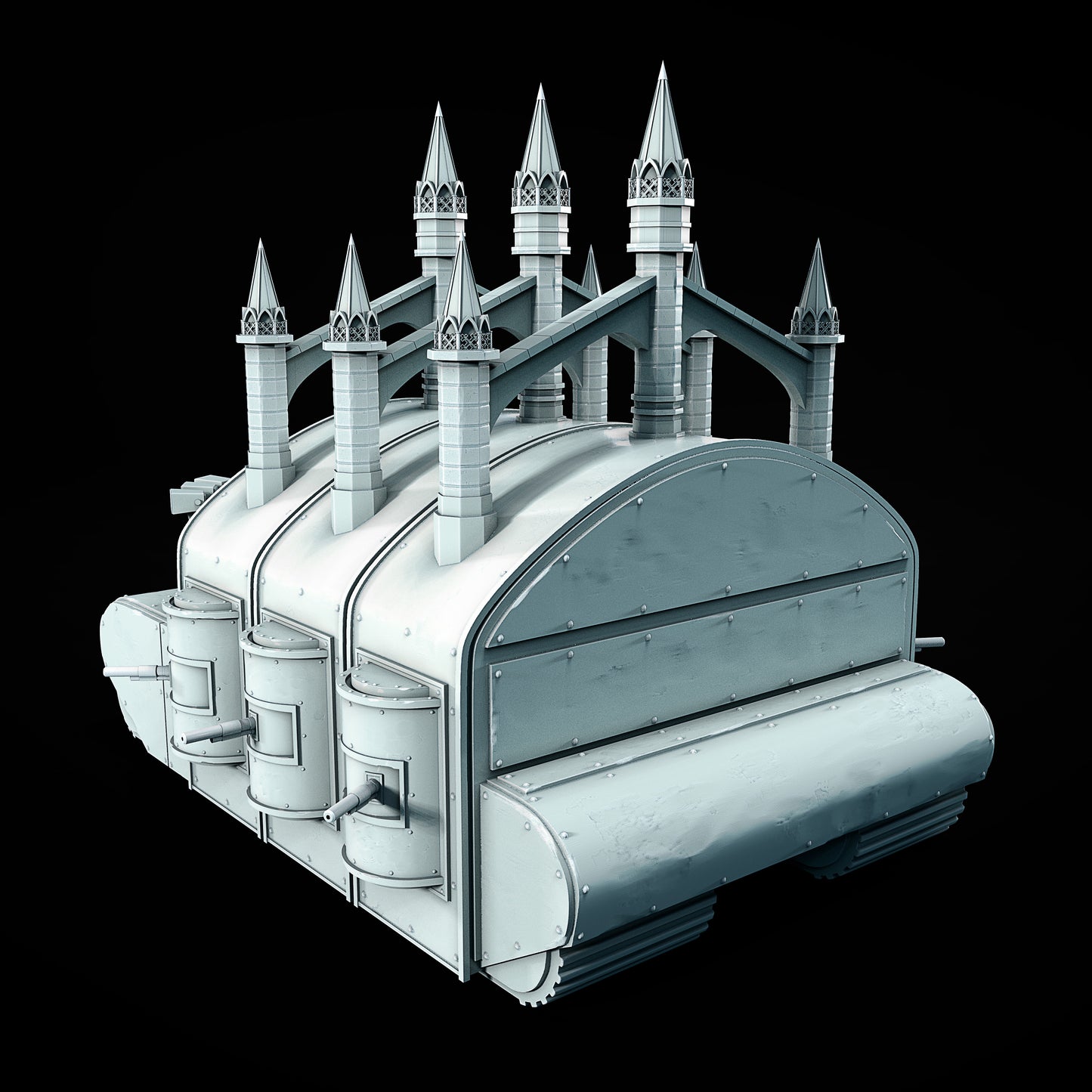 Czołg Kościelny V1B – Grimdark Model 3D do Trench Crusade | Juan Manuel Vargas Villate