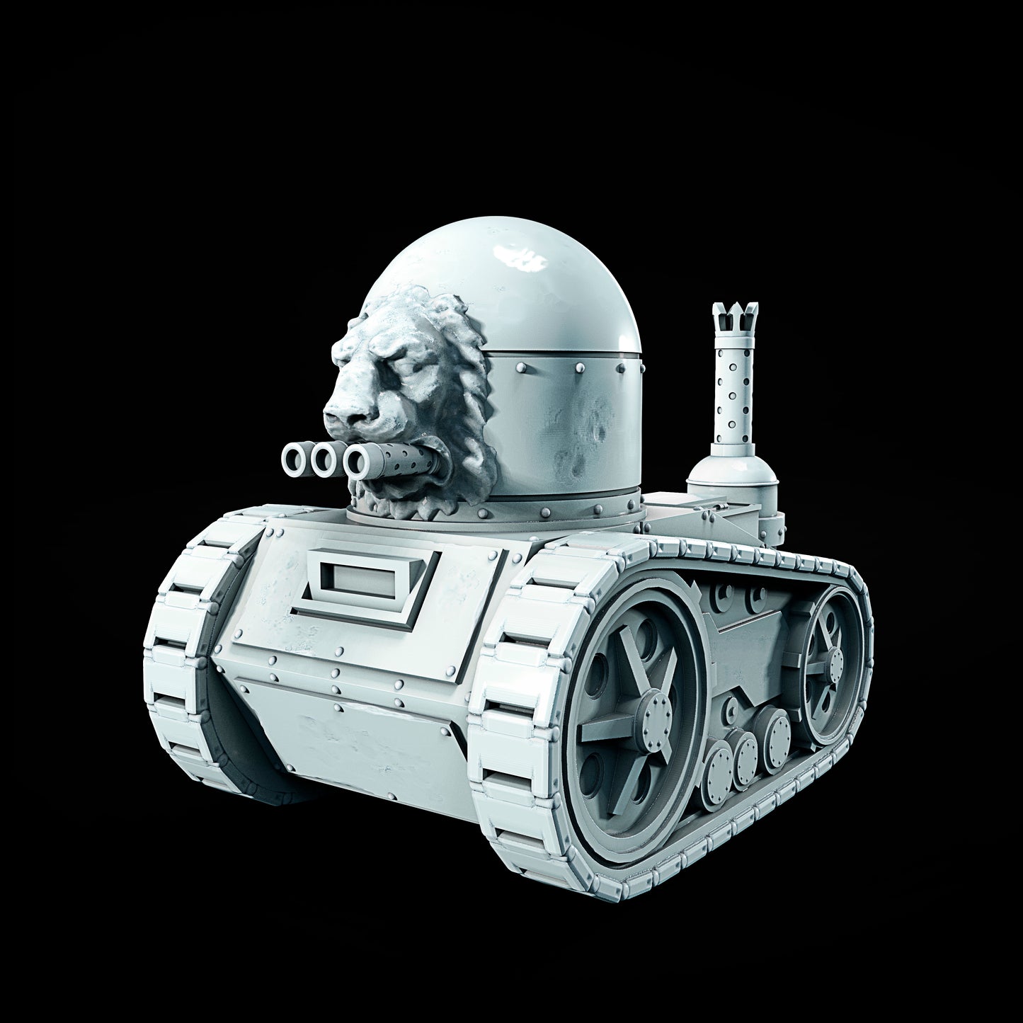 Czołg V2 – grimdark model do Trench Crusade, autor Juan Manuel Vargas Villate