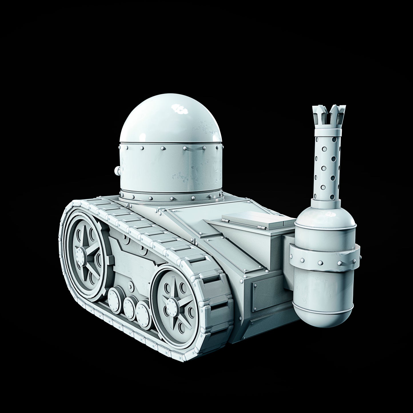 Czołg V2 – grimdark model do Trench Crusade, autor Juan Manuel Vargas Villate