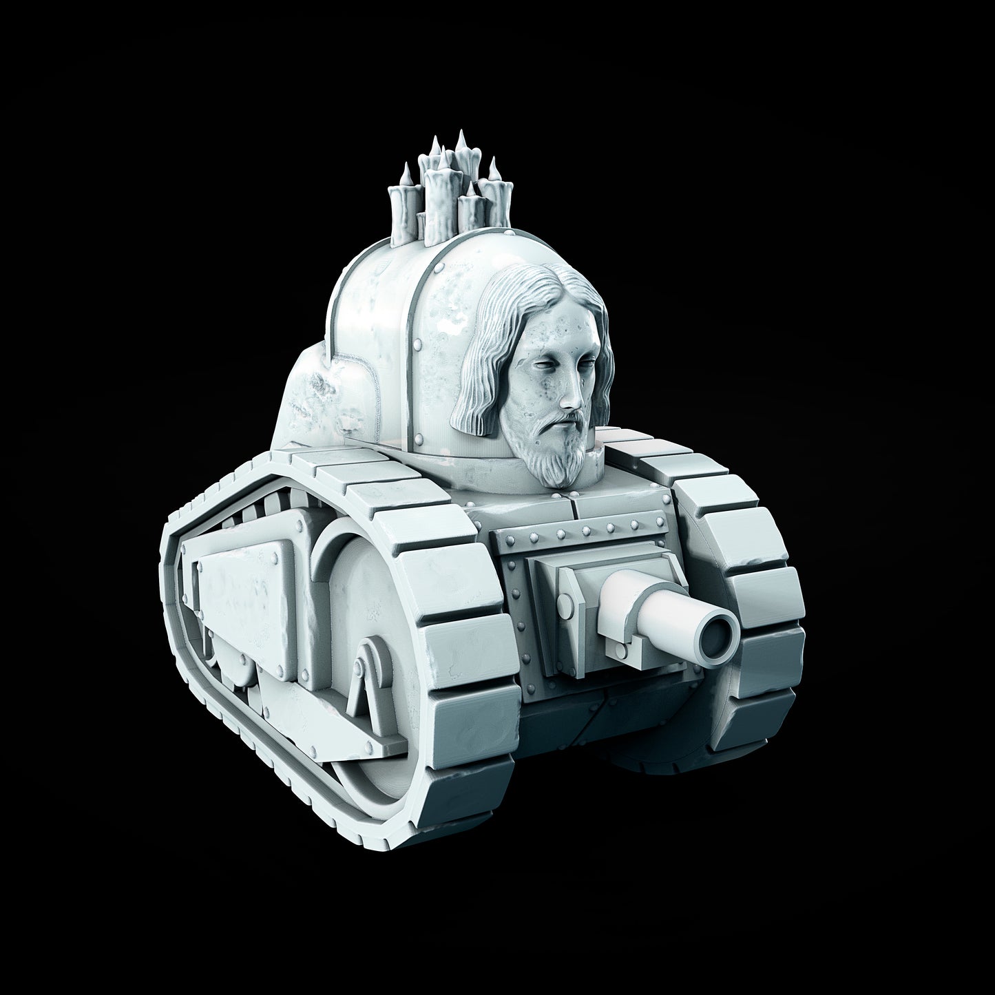 Czołg V4 – grimdark model do Trench Crusade, autor Juan Manuel Vargas Villate