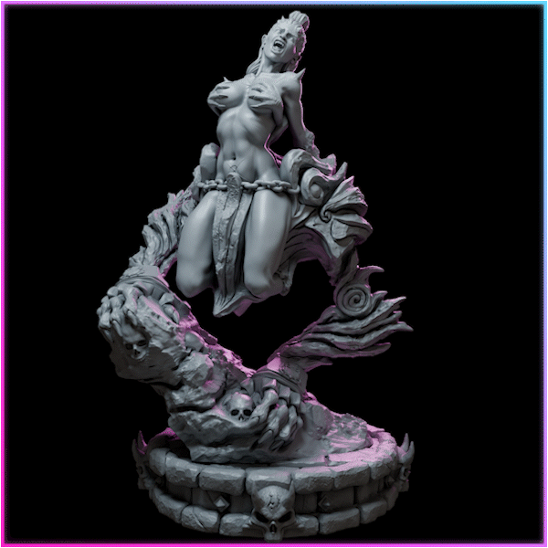 Thyraxis – Queens of Chaos – Figurine 32mm / 75mm – Black Bird Miniatures