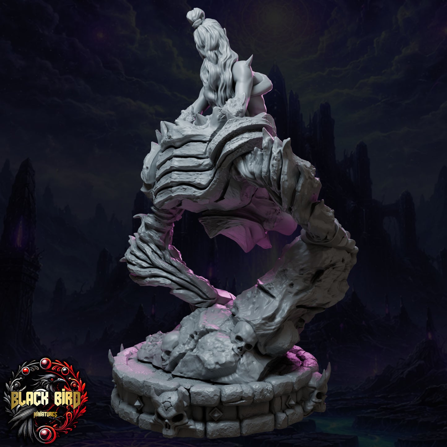 Thyraxis – Queens of Chaos – Figurine 32mm / 75mm – Black Bird Miniatures