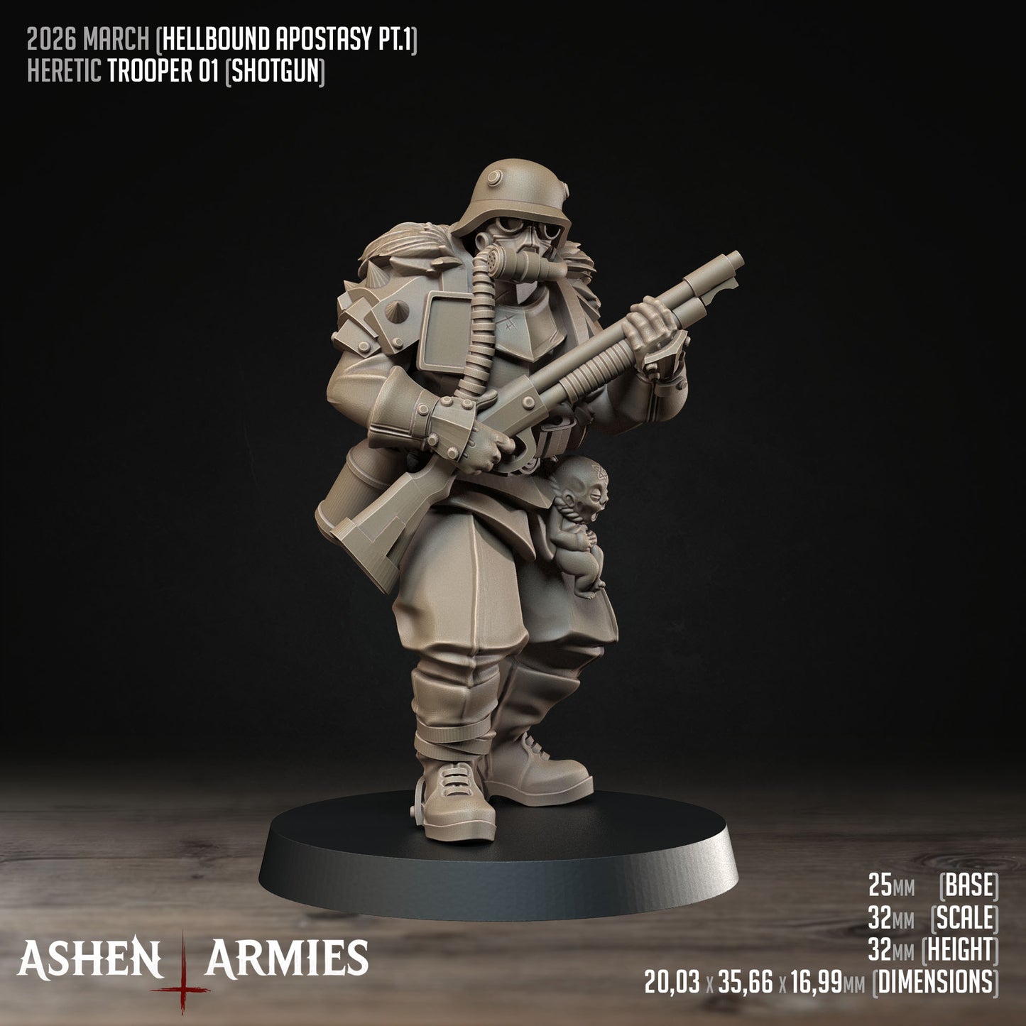 Hellbound Apostasy - Oddział 10 Figurek (Trench Crusade Proxy) - Ashen Armies