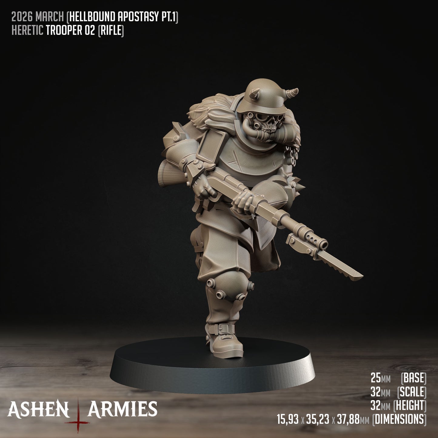 Hellbound Apostasy - Oddział 10 Figurek (Trench Crusade Proxy) - Ashen Armies