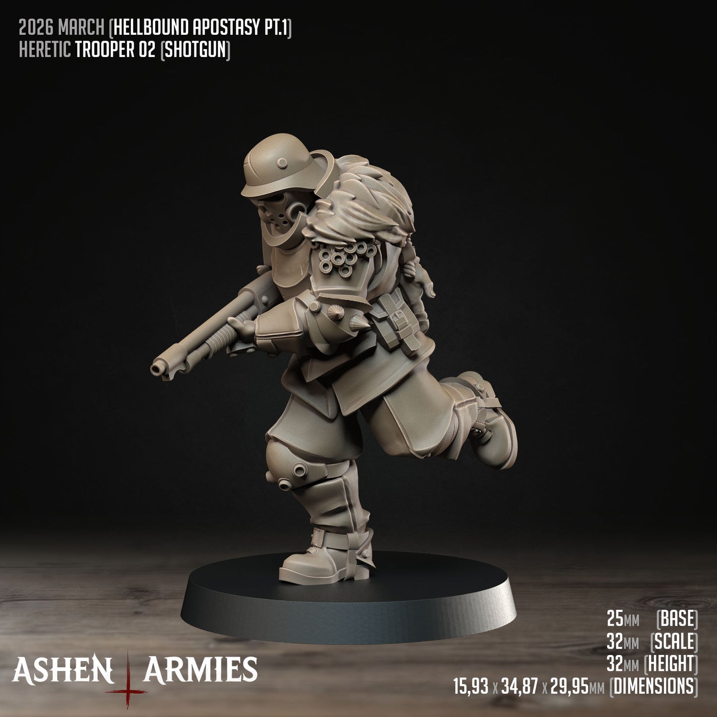 Hellbound Apostasy - Oddział 10 Figurek (Trench Crusade Proxy) - Ashen Armies