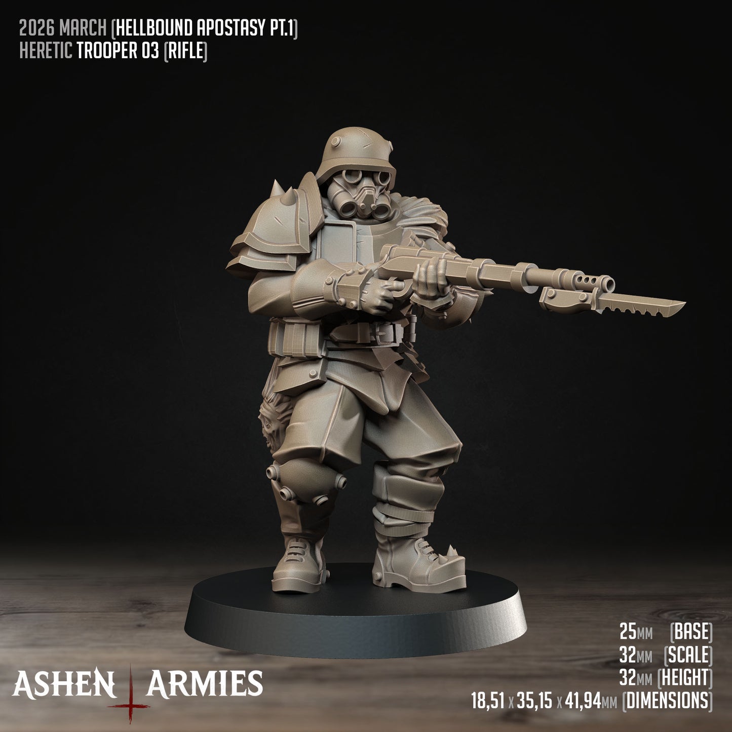 Hellbound Apostasy - Oddział 10 Figurek (Trench Crusade Proxy) - Ashen Armies