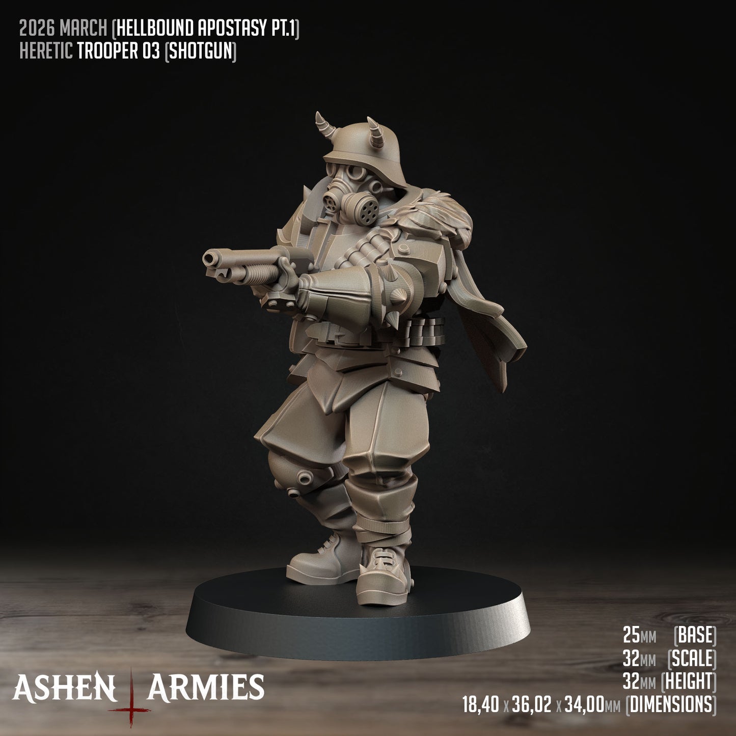 Hellbound Apostasy - Oddział 10 Figurek (Trench Crusade Proxy) - Ashen Armies