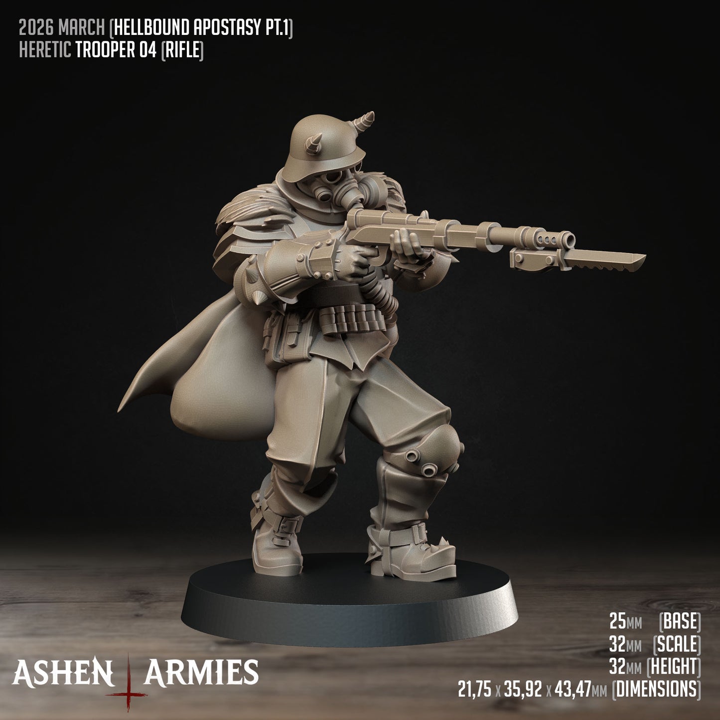 Hellbound Apostasy - Oddział 10 Figurek (Trench Crusade Proxy) - Ashen Armies