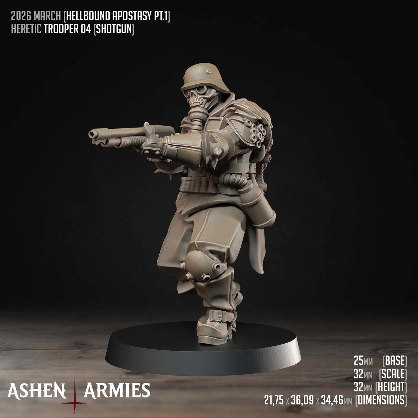 Hellbound Apostasy - Oddział 10 Figurek (Trench Crusade Proxy) - Ashen Armies