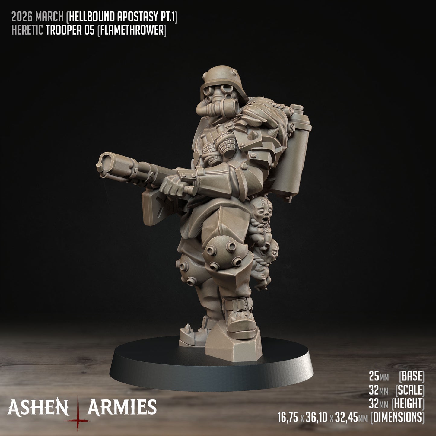Hellbound Apostasy - Oddział 10 Figurek (Trench Crusade Proxy) - Ashen Armies