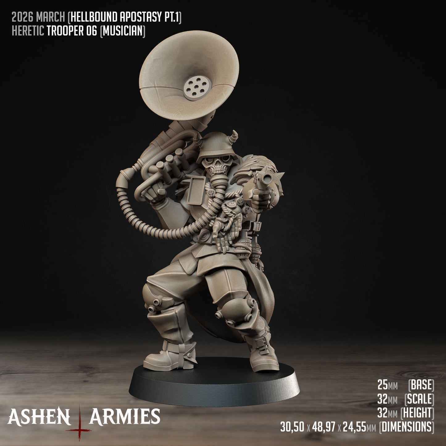 Hellbound Apostasy - Oddział 10 Figurek (Trench Crusade Proxy) - Ashen Armies