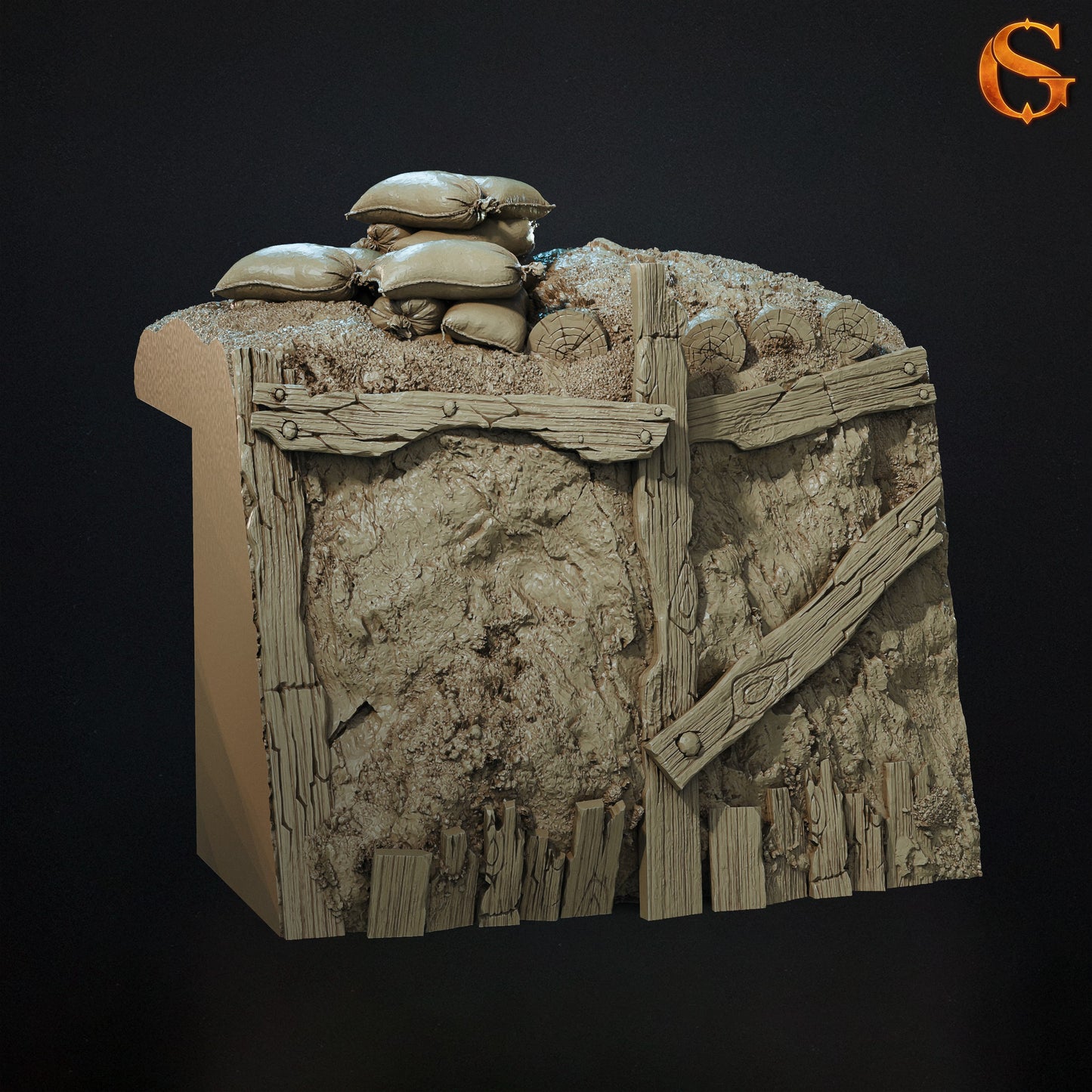 Modularne Okopy 3D do Trench Crusade – Sol Good Creations | Tereny do bitewniaków