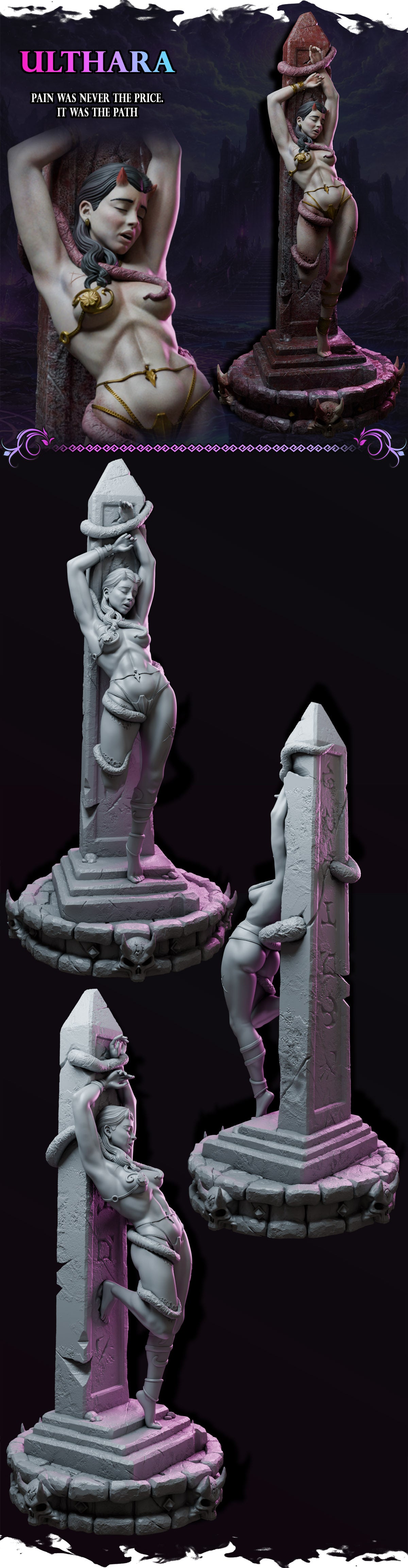 Ulthara – Queens of Chaos – Figurka 32mm / 75mm – Black Bird Miniatures