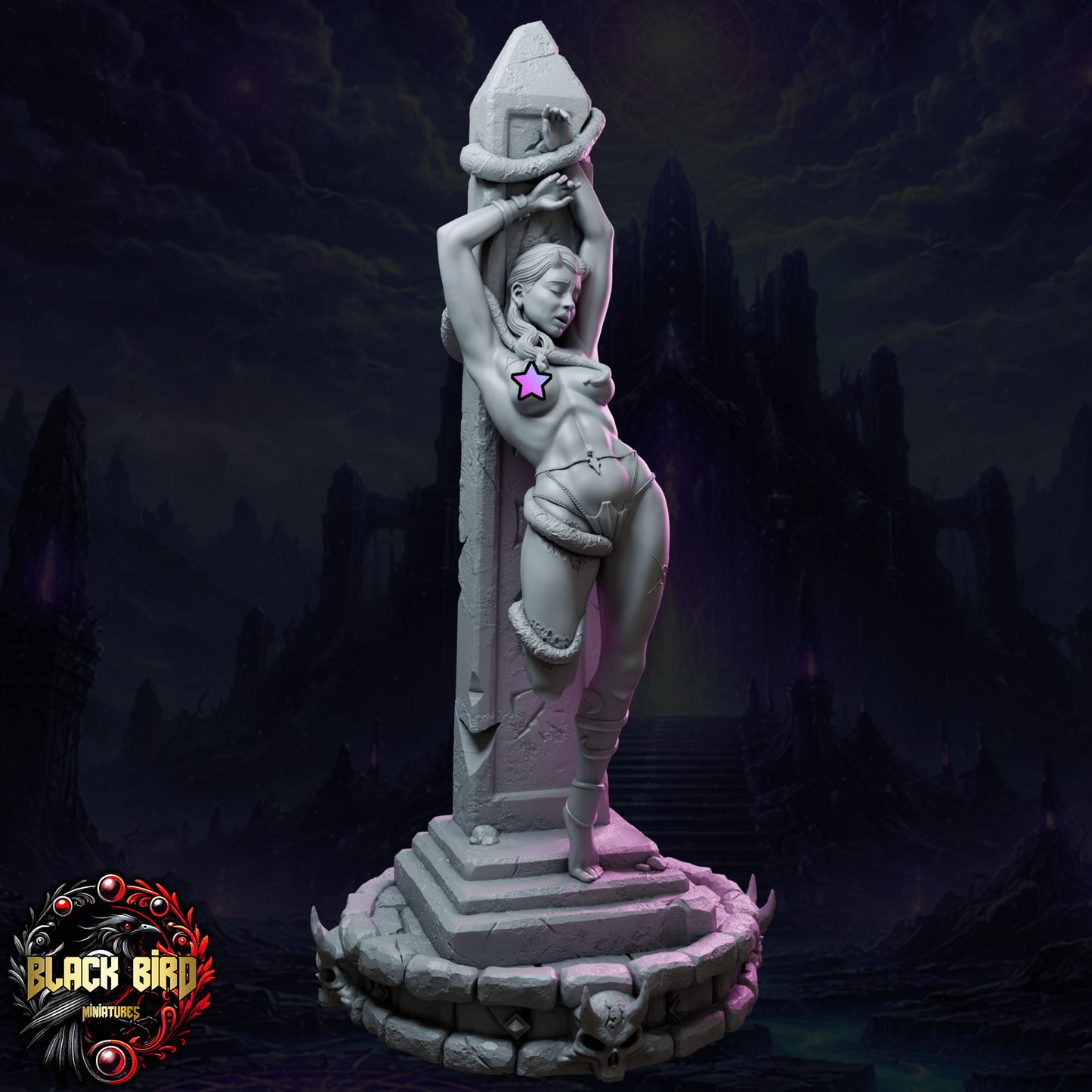 Ulthara – Queens of Chaos – Figurka 32mm / 75mm – Black Bird Miniatures