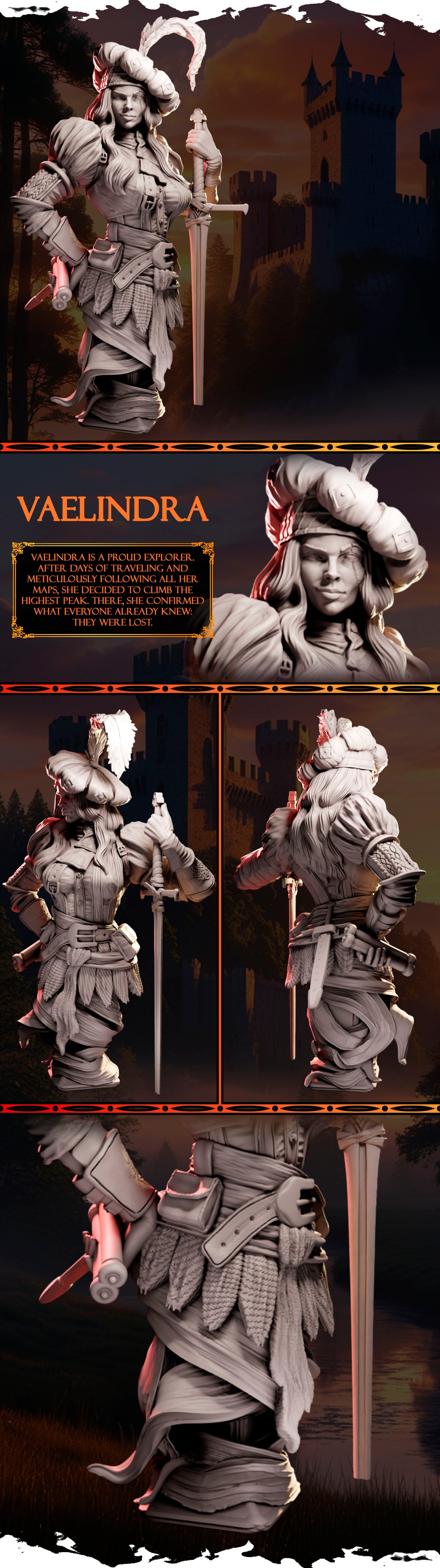 Vaelindra — Ladies of the Arcane (Black Bird Miniatures)