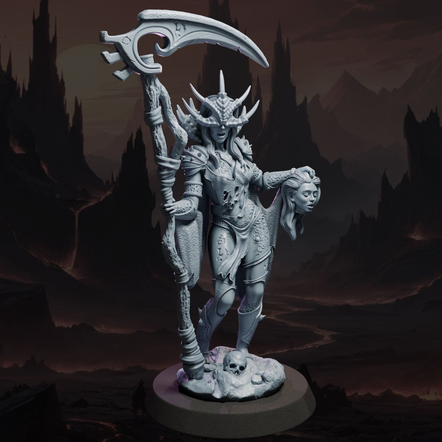 Velxira – figurka kolekcjonerska 3D od Black Bird Miniatures, wersja pomalowana, skala 75 mm